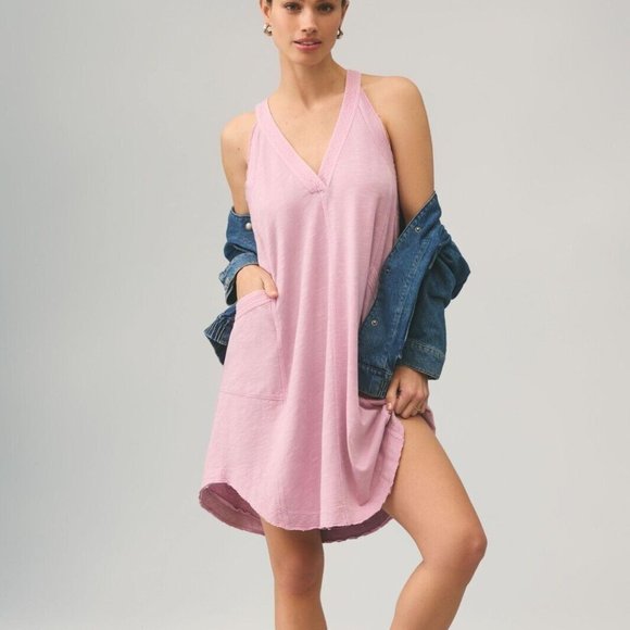 Daily Practice by Anthropologie The Carlie V-Neck Mini Dress - Picture 1 of 3